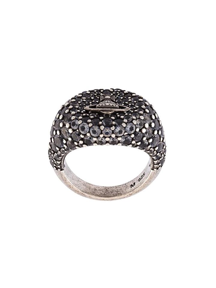 Vivienne Westwood Sultana Ring, Adult Unisex, Size: Medium, Grey