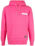 Neighborhood Logo Drawstring Hoodie - Pink