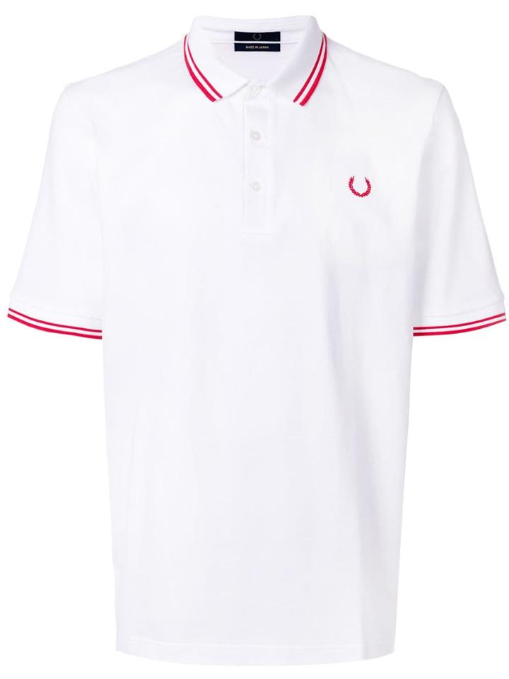 Fred Perry X Art Comes First Logo Embroidered Polo Shirt - White