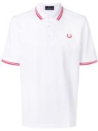 Fred Perry X Art Comes First Logo Embroidered Polo Shirt - White