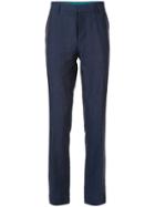 Shanghai Tang Slim-fit Tailored Trousers - Blue
