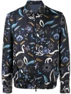 Fendi Reversible Floral Print Jacket - Blue