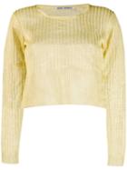 Our Legacy Cropped Jumper - Yellow