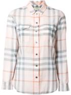 Burberry Brit Checked Shirt, Women's, Size: S, Pink/purple, Cotton