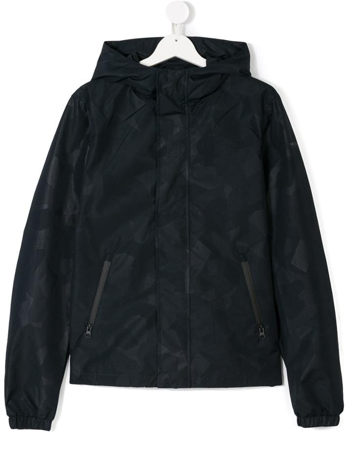Woolrich Kids Camouflage Jacket - Blue