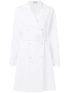Alaïa Vintage Midi Trench Coat - White