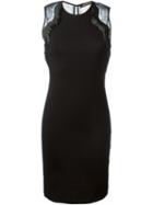 Roberto Cavalli Back Lace Panel Dress, Women's, Size: 40, Black, Polyamide/spandex/elastane/viscose