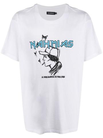 Nahmias Logo Print T-shirt - White