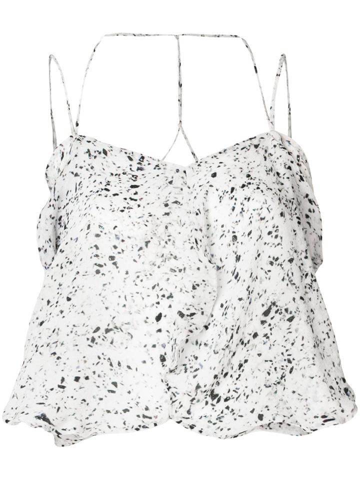 Anntian Speckled Print Cami Top - Blue