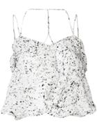 Anntian Speckled Print Cami Top - Blue