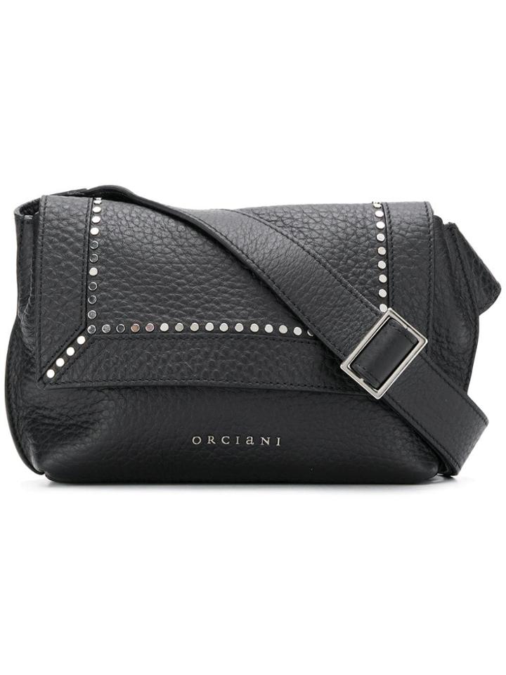 Orciani Flap Fastening Belt Bag - Black
