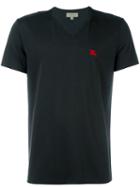 Burberry V Neck T-shirt, Men's, Size: Xl, Black, Cotton