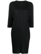Pleats Please Issey Miyake Relaxed-fit T-shirt Dress - Black