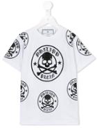 Philipp Plein Kids Skull And Crossbones T-shirt, Boy's, Size: 6 Yrs, White