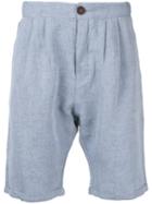 Monsieur Lacenaire - Tapered Shorts - Men - Cotton/linen/flax - 38, Grey, Cotton/linen/flax