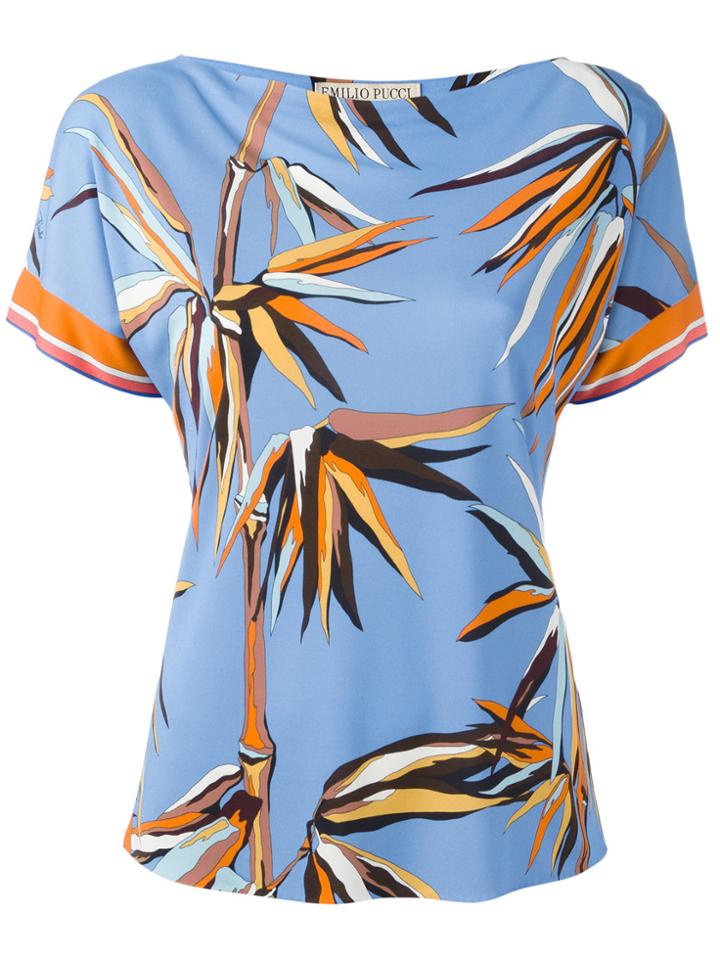 Emilio Pucci Printed T-shirt - Blue