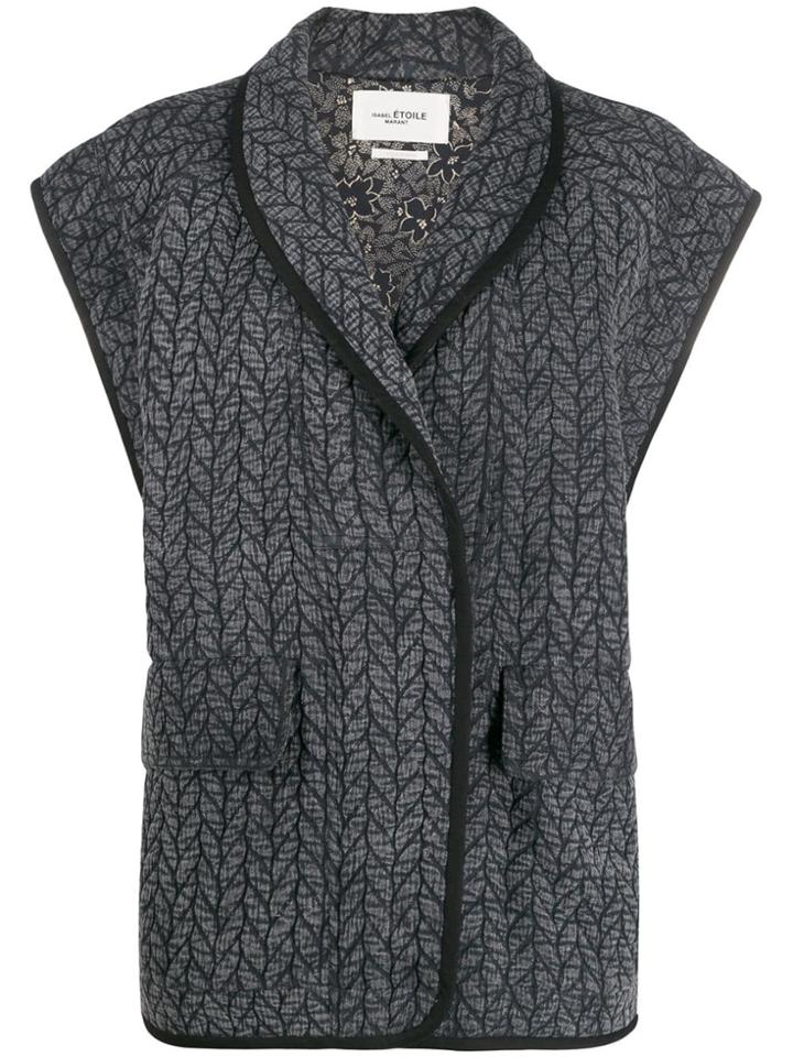 Isabel Marant Étoile Braided Print Gilet - Black