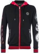 Philipp Plein - Printed Hoodie - Men - Cotton/polyester - Xl, Black, Cotton/polyester