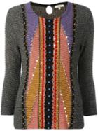 Etro Three-quarters Flared Sleeve Jumper, Women's, Size: 42, Viscose/polyester/cotton/plastic