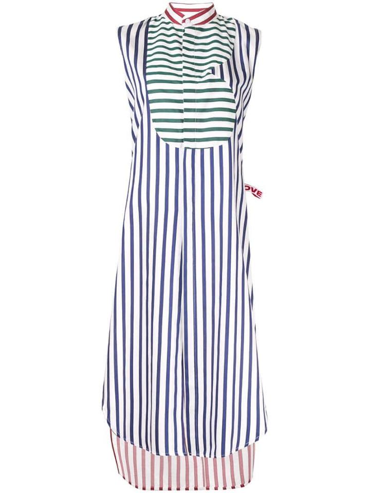 Charles Jeffrey Loverboy Striped Shirt Dress - Multicolour