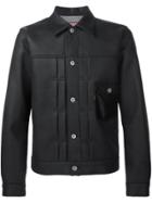 Junya Watanabe Comme Des Garçons Man Stitched Leather Jacket - Black
