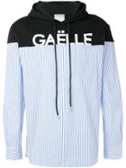Gaelle Bonheur Shirt Bottom Hoodie - Blue