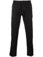 Armani Jeans Straight Leg Trousers, Women's, Size: 31, Black, Cotton/spandex/elastane