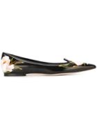 Dolce & Gabbana Floral Ballerinas