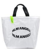 Palm Angels Logo Print Shopper - White