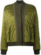 Maison Margiela - Quilted Bomber Jacket - Women - Viscose/wool - 40, Green, Viscose/wool