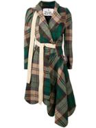 Vivienne Westwood Belted Asymmetric Coat - Green