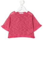 Babe And Tess - Frayed Jumper - Kids - Cotton/linen/flax - 12 Mth, Pink/purple