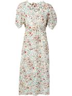 Tsumori Chisato Floral Print Midi Dress - Neutrals