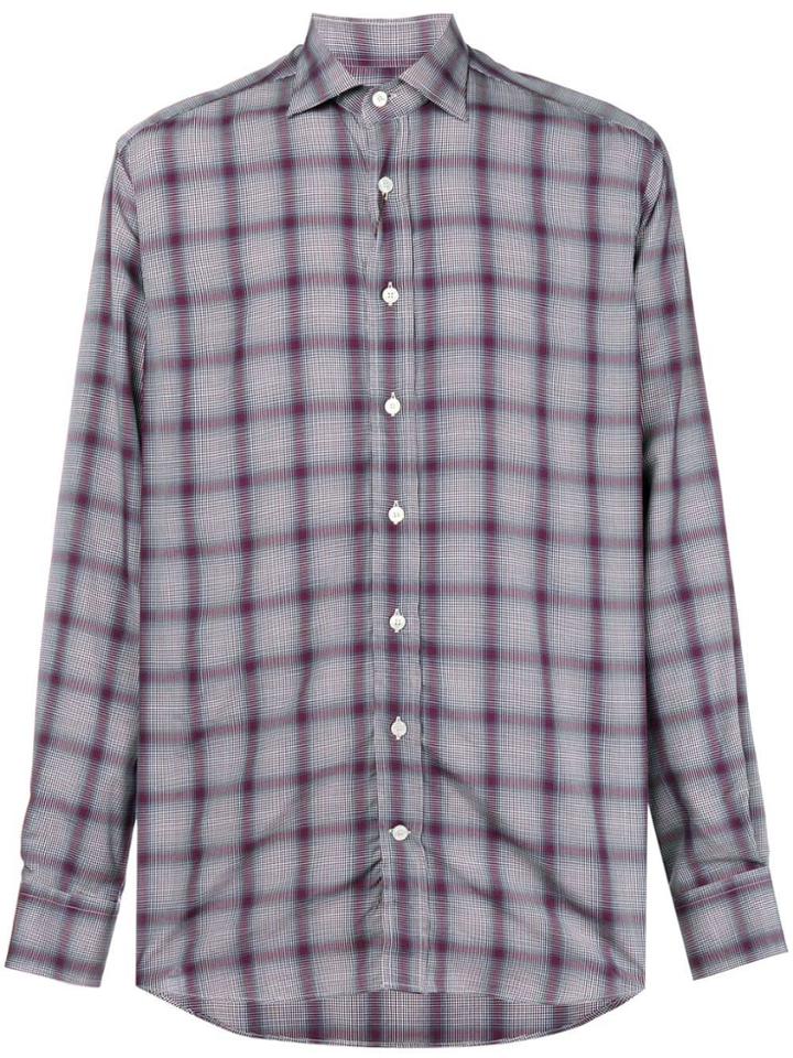 Etro Checked Straight Shirt - Blue