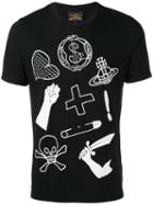 Vivienne Westwood Anglomania - Icon Print T-shirt - Men - Cotton - L, Black, Cotton