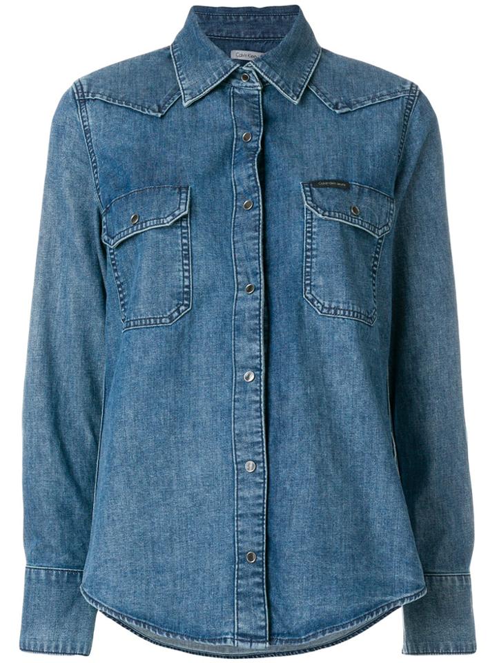 Calvin Klein Denim Shirt - Blue