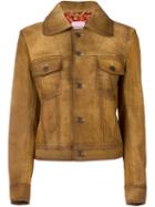 Palm Angels Textured Button Down Jacket