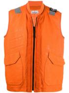 Stone Island Flap Pocket Gilet - Orange