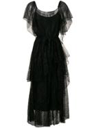 Moschino Lace Layered Dress - Black