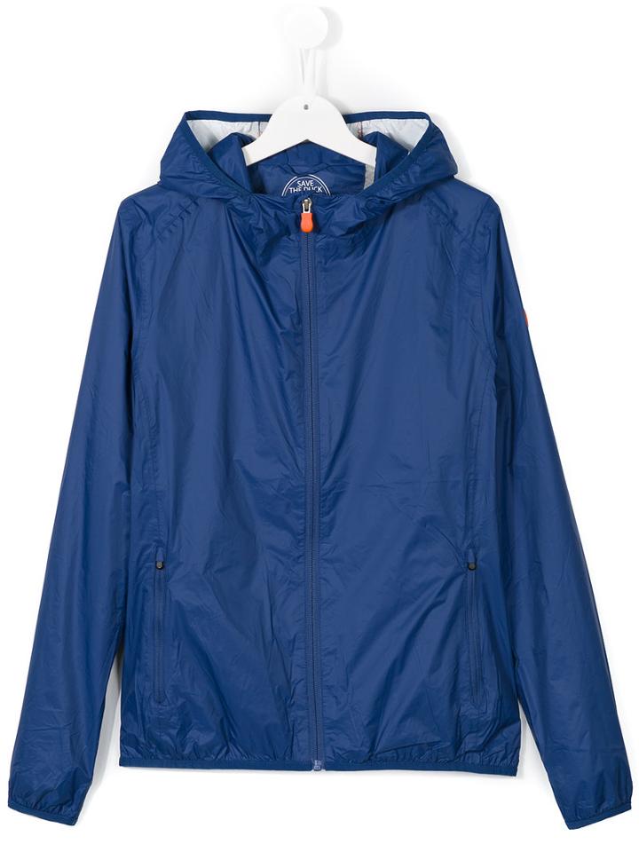 Save The Duck Kids Hooded Jacket, Boy's, Size: 14 Yrs, Blue