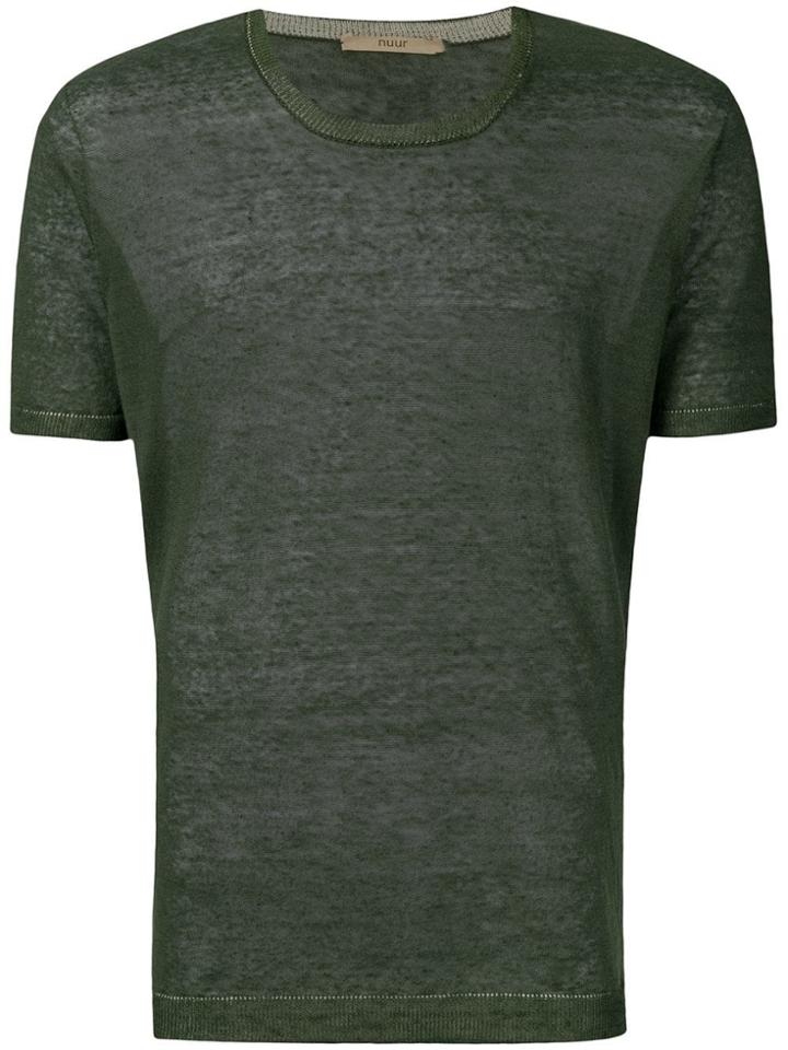 Nuur Short Sleeve Knitted T-shirt - Green