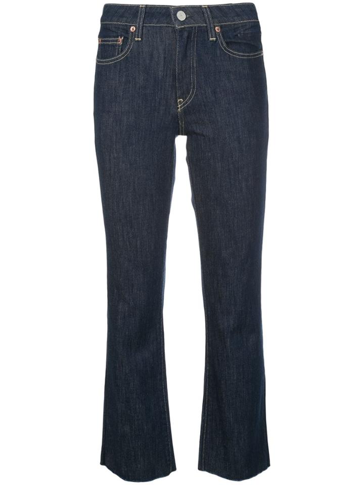 Trave Denim No Excuses Cropped Jeans - Blue