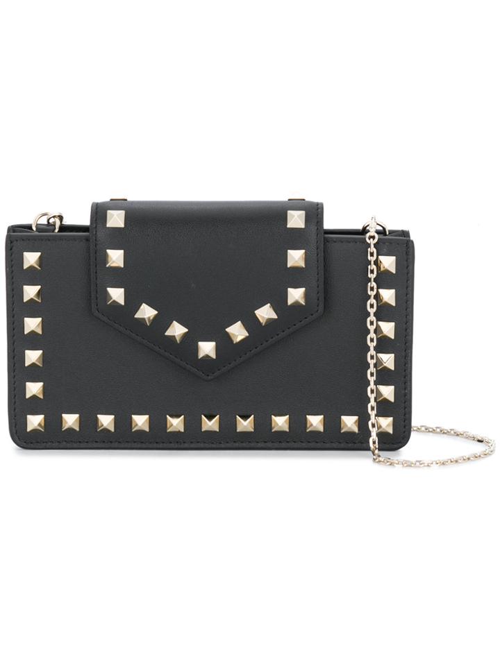 Valentino Mini Spike Crossbody Bag - Pink & Purple