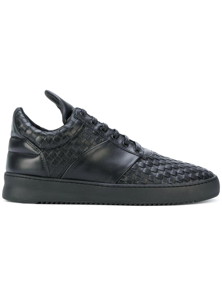 Filling Pieces Ripple Woven Low Top Sneakers - Black
