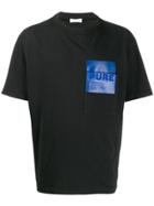 Haikure Larry Contrast-pocket T-shirt - Black