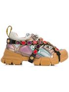 Gucci Panelled Sneakers - Pink