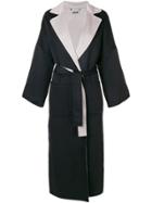 N.peal Double Sided Oversized Coat - Blue