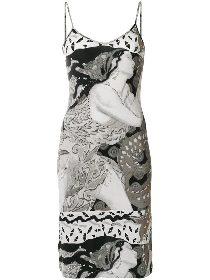 Jean Paul Gaultier Vintage Printed Dress - Grey