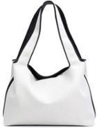 The Row Duplex Shoulder Bag, Women's, White, Cotton/leather