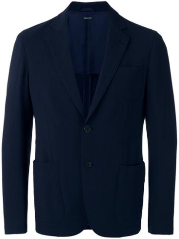 Giorgio Armani Straight Cropped Jeans, Men's, Size: 54, Blue, Polyester/spandex/elastane/cupro/virgin Wool